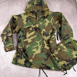 USMC Cold Wet Weather ECWCS Woodland Camo Parka Pants Set Medium Regular Tennier
